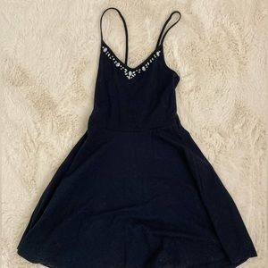 Girls Navy Blue Dress